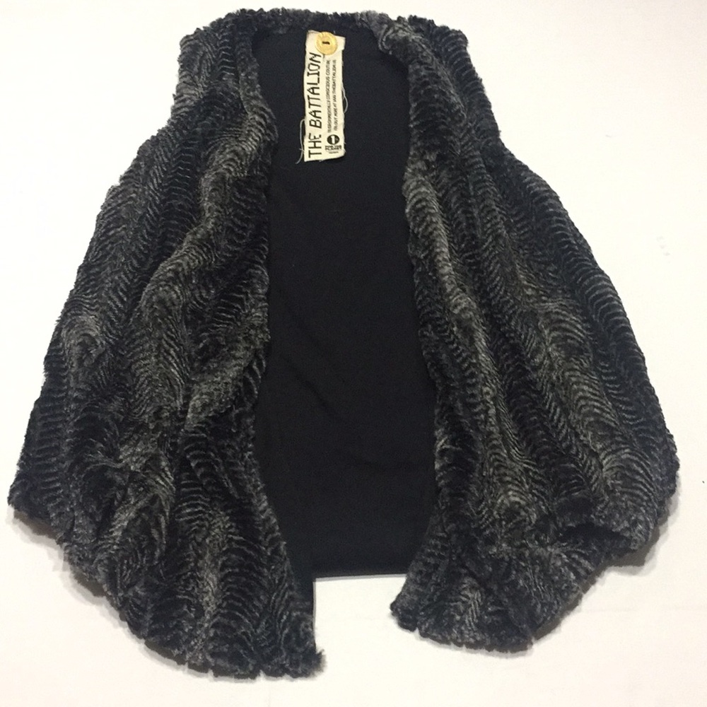 The Battalion Faux Fur Vest Small